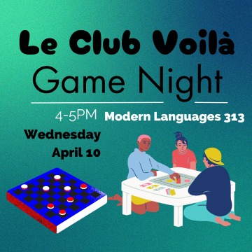 Club Voila Game Night Flyer