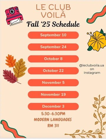 fall schedule